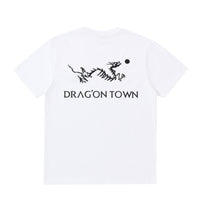 "DragonTown" - D.T/eryx  T-Shirt - White