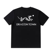 "DragonTown" - D.T/eryx  T-Shirt - Black