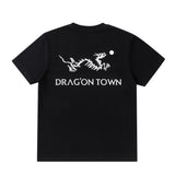"DragonTown" - D.T/eryx  T-Shirt - Black
