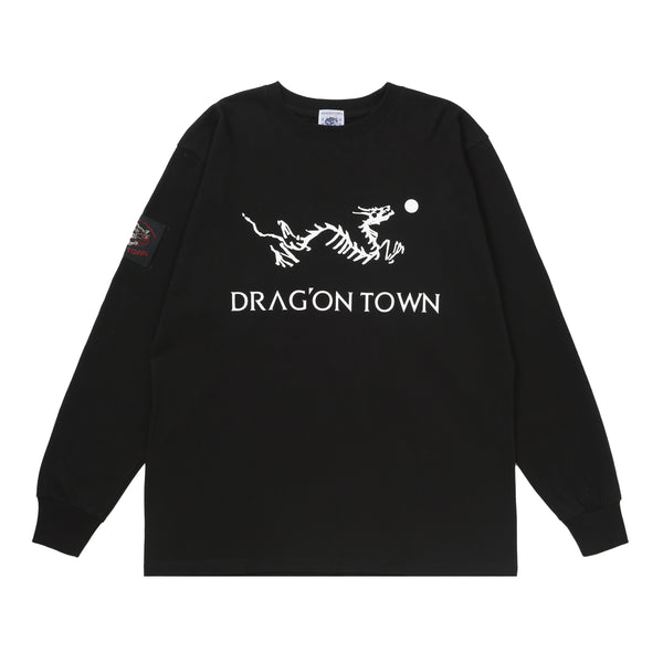 "DragonTown" - D.T/eryx  Long Sleeve - Black